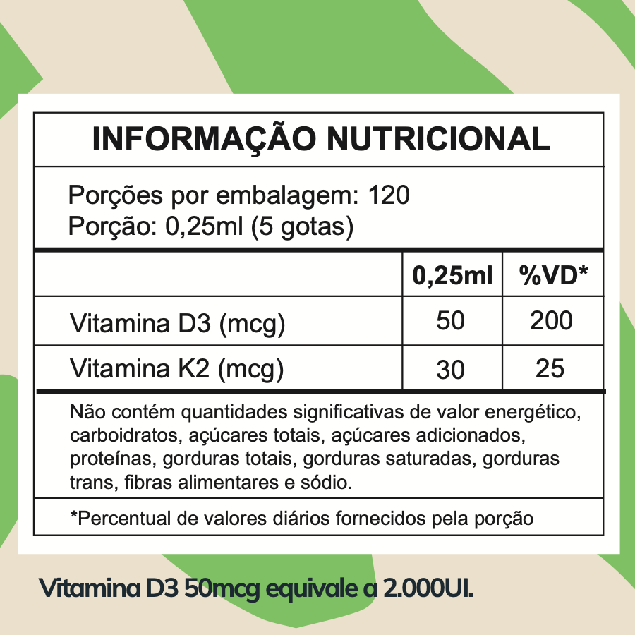 Vitamina D3 + K2